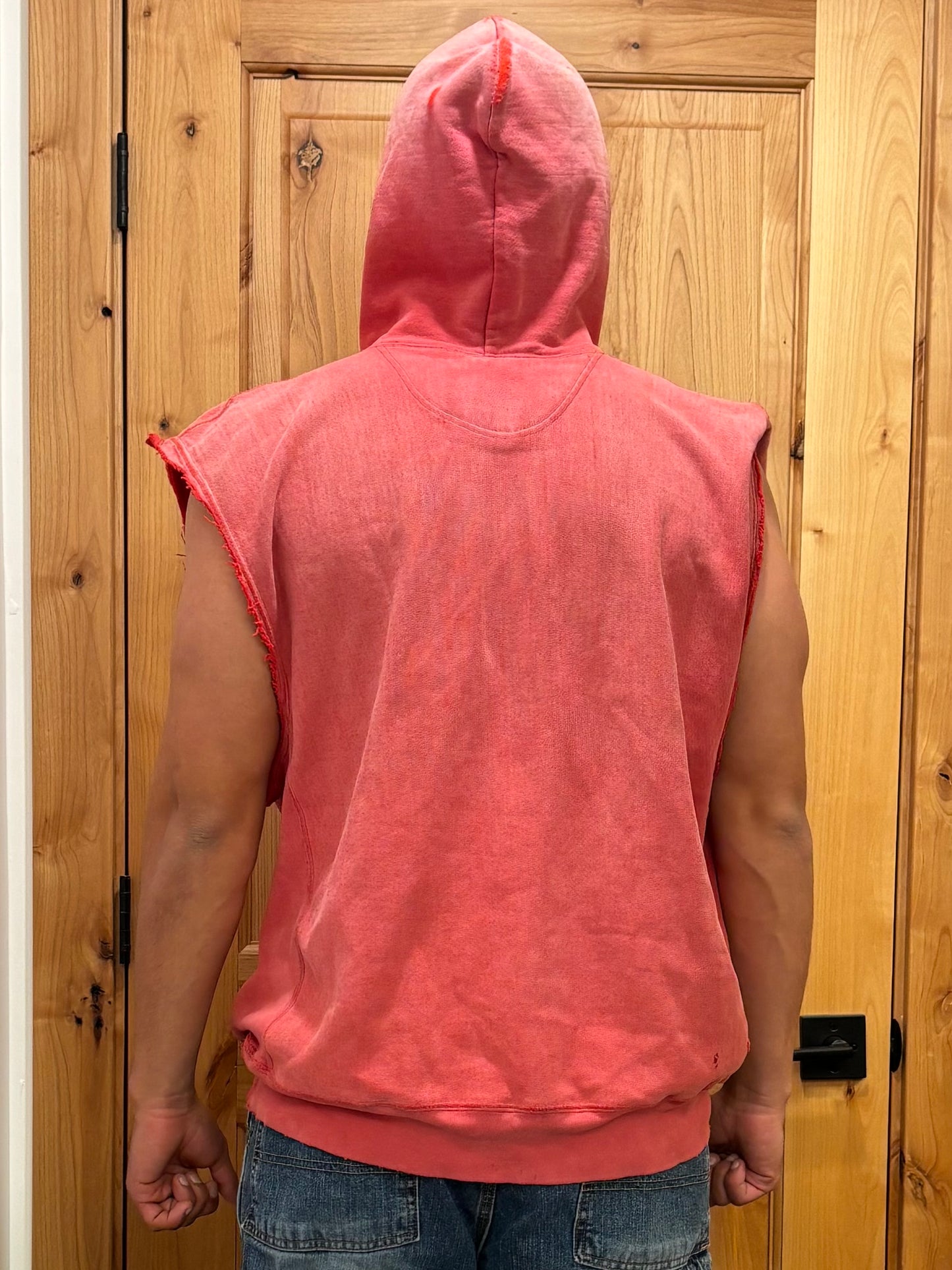 Vintage Champion Reverse Weave Cut-Off Hoodie