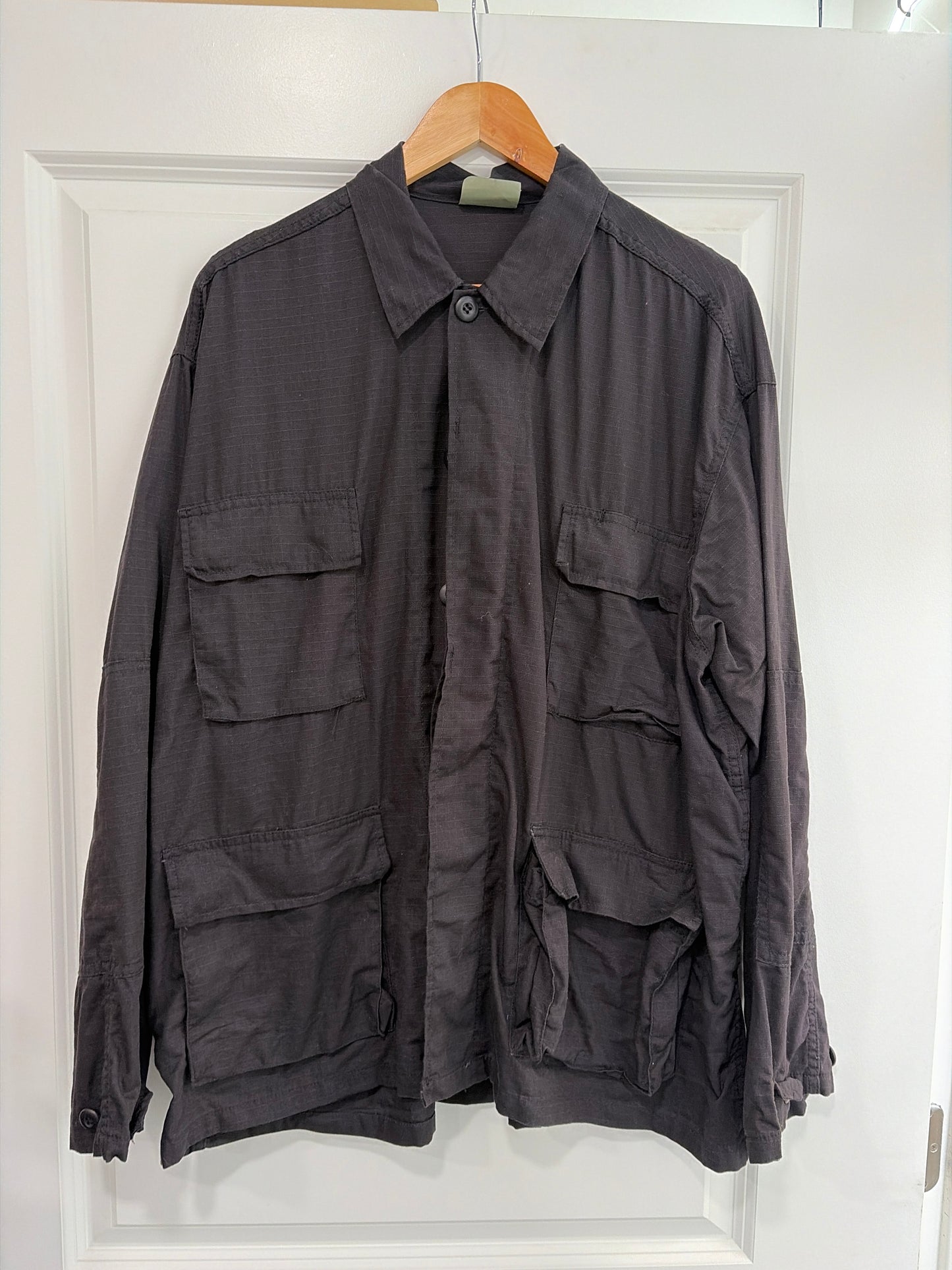 Military black button