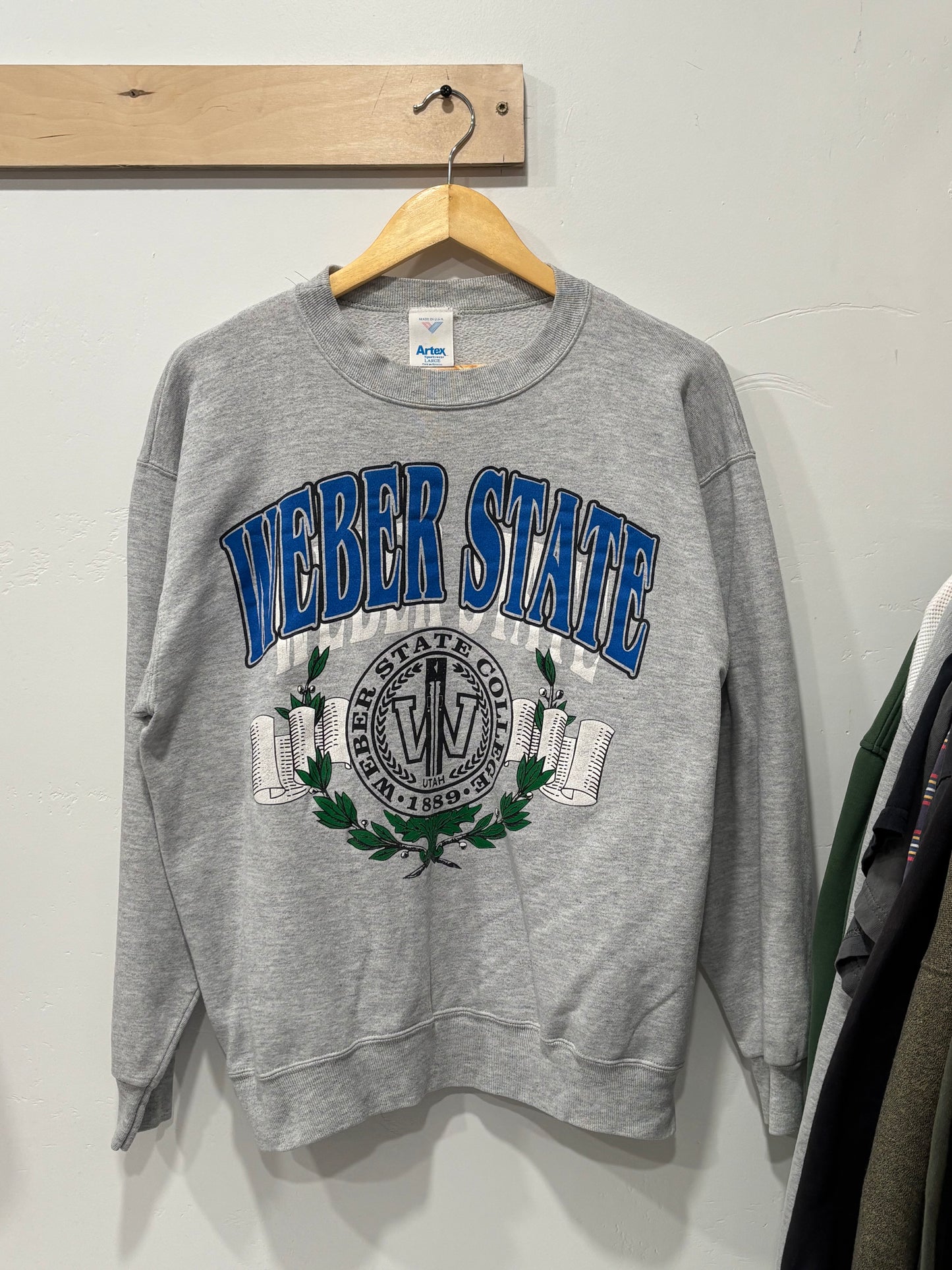 Weber state crewneck
