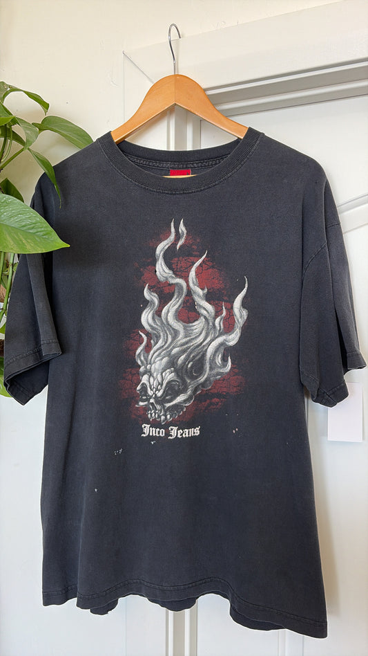 Jnco Jean Flaming Skull