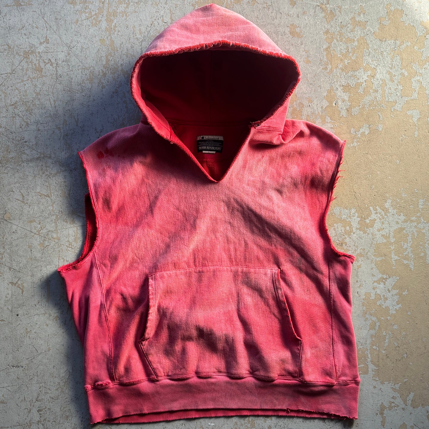 Vintage Champion Reverse Weave Cut-Off Hoodie