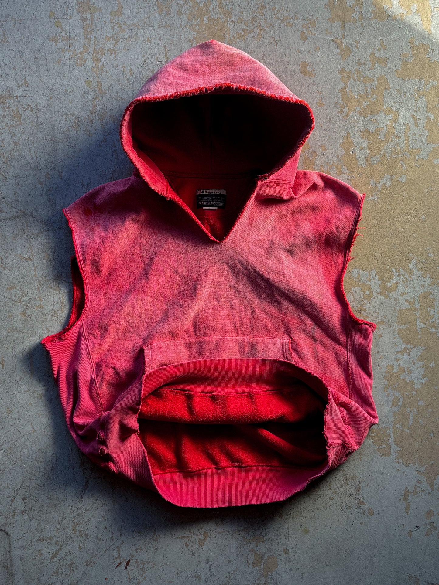 Vintage Champion Reverse Weave Cut-Off Hoodie