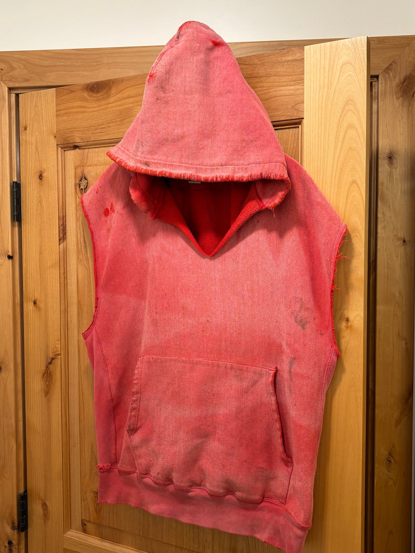 Vintage Champion Reverse Weave Cut-Off Hoodie