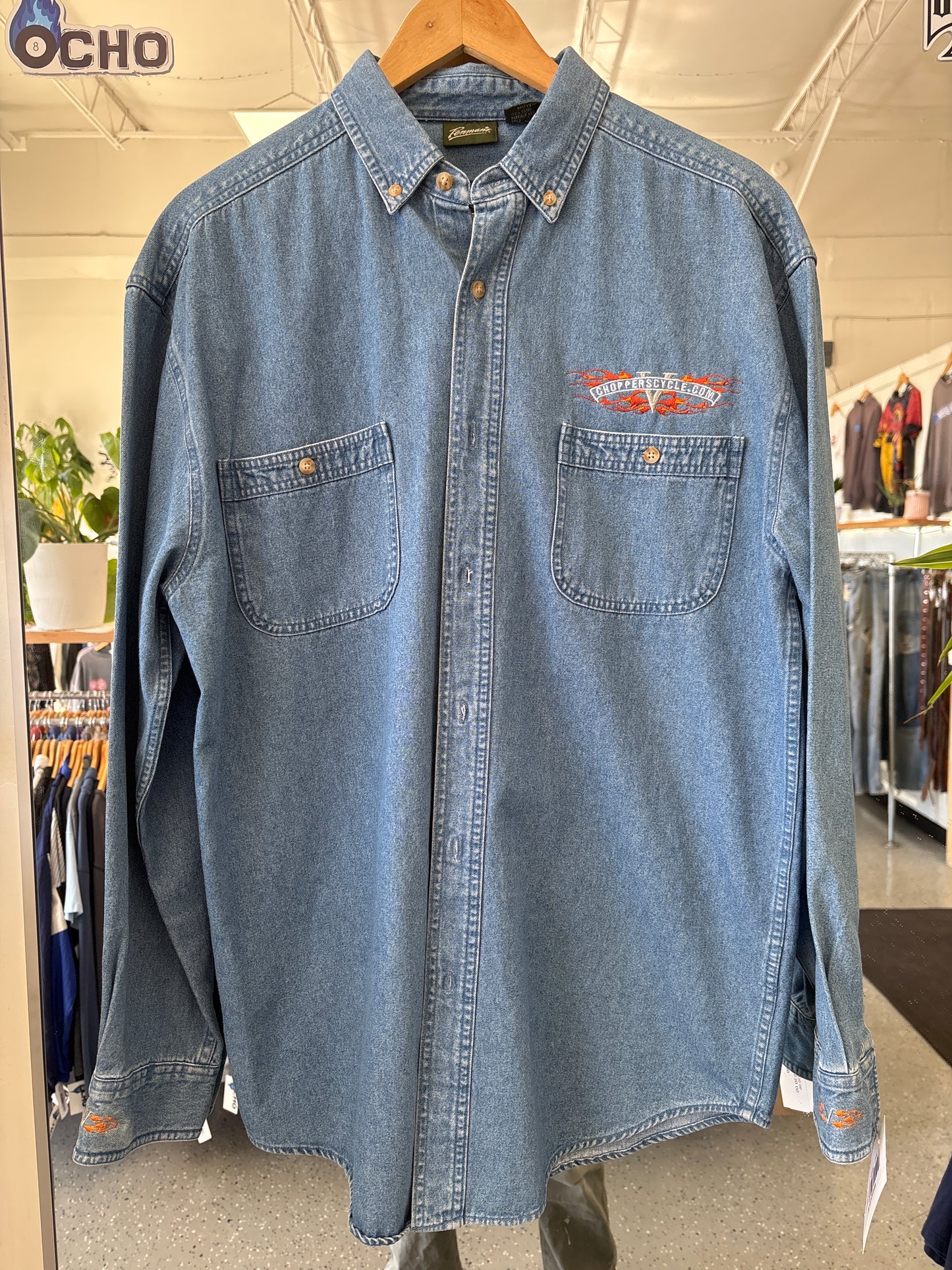 Denim Moto Long Sleeve